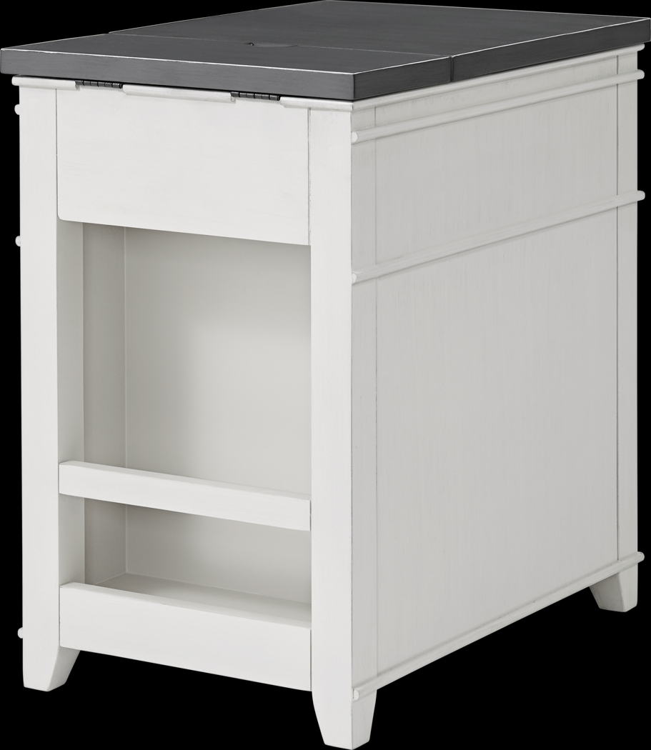 Ardath White Chairside Table - Thumbnail - Image 12