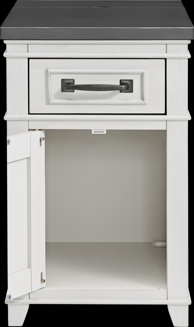Ardath White Chairside Table - Thumbnail - Image 6