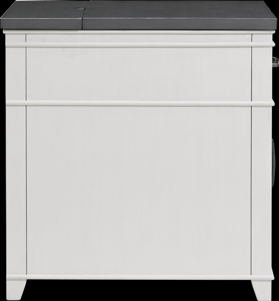 Ardath White Chairside Table - Thumbnail - Image 7