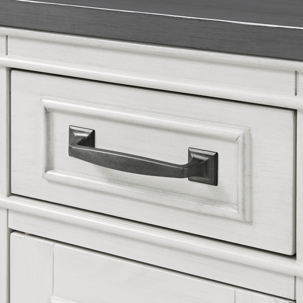 Ardath White Chairside Table - Thumbnail - Image 8