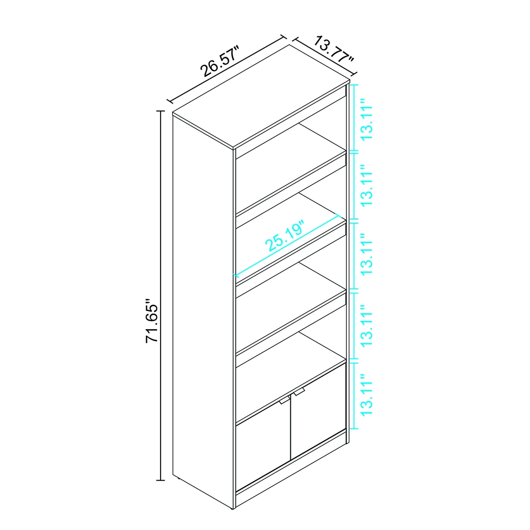 Ardberry Brown Bookcase - Thumbnail - Image 8