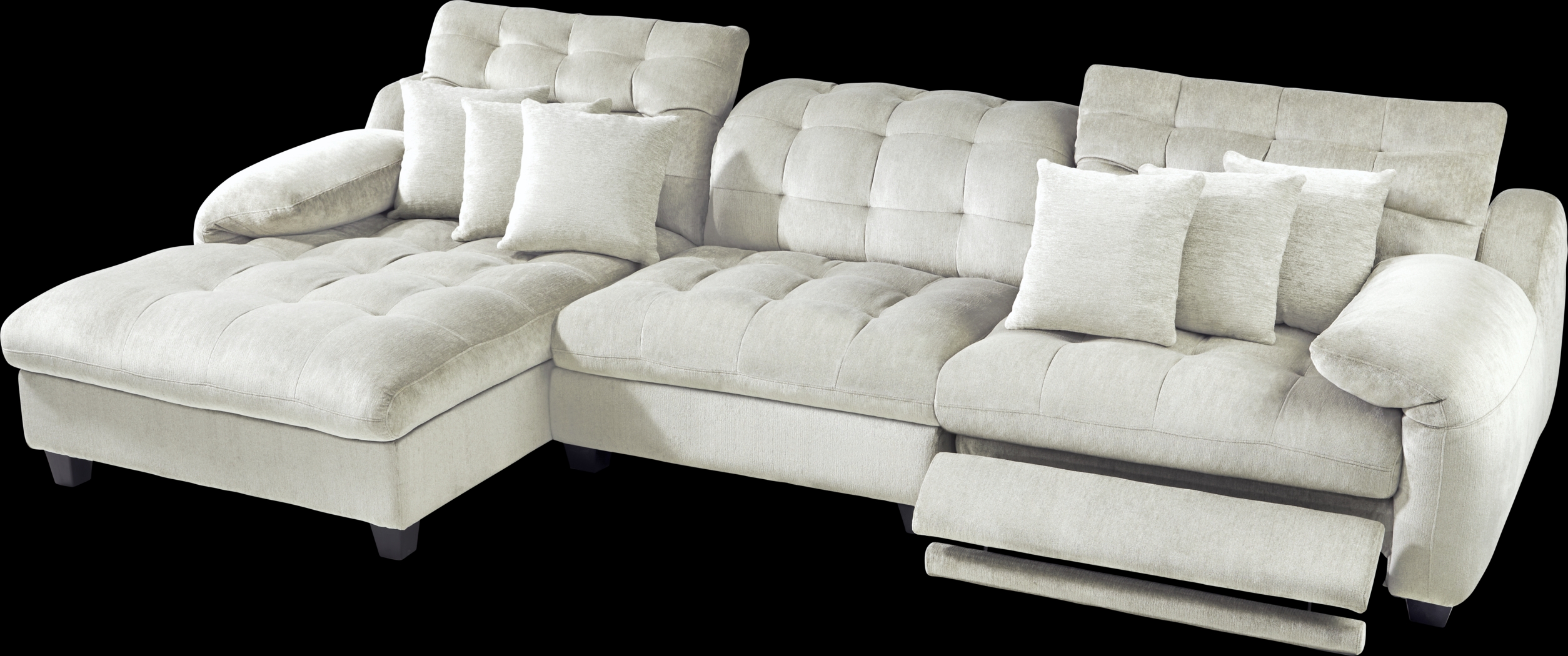 Ardelia Lane Light Gray 6 Pc Dual Power Reclining Sectional Living Room - Thumbnail - Image 4