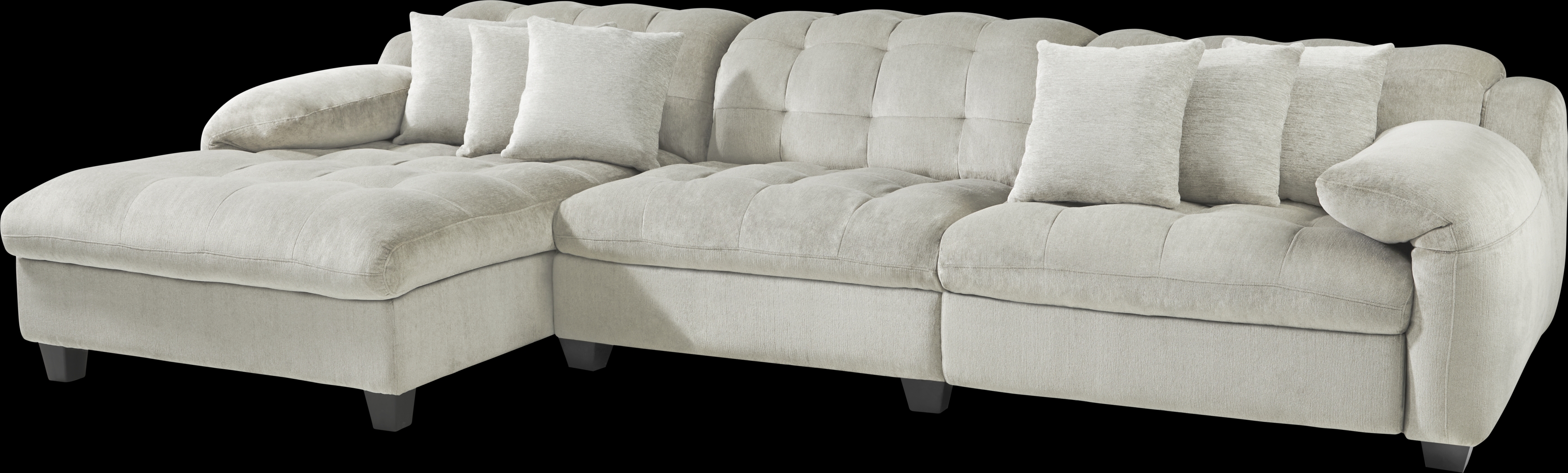 Ardelia Lane Light Gray 6 Pc Dual Power Reclining Sectional Living Room - Thumbnail - Image 2