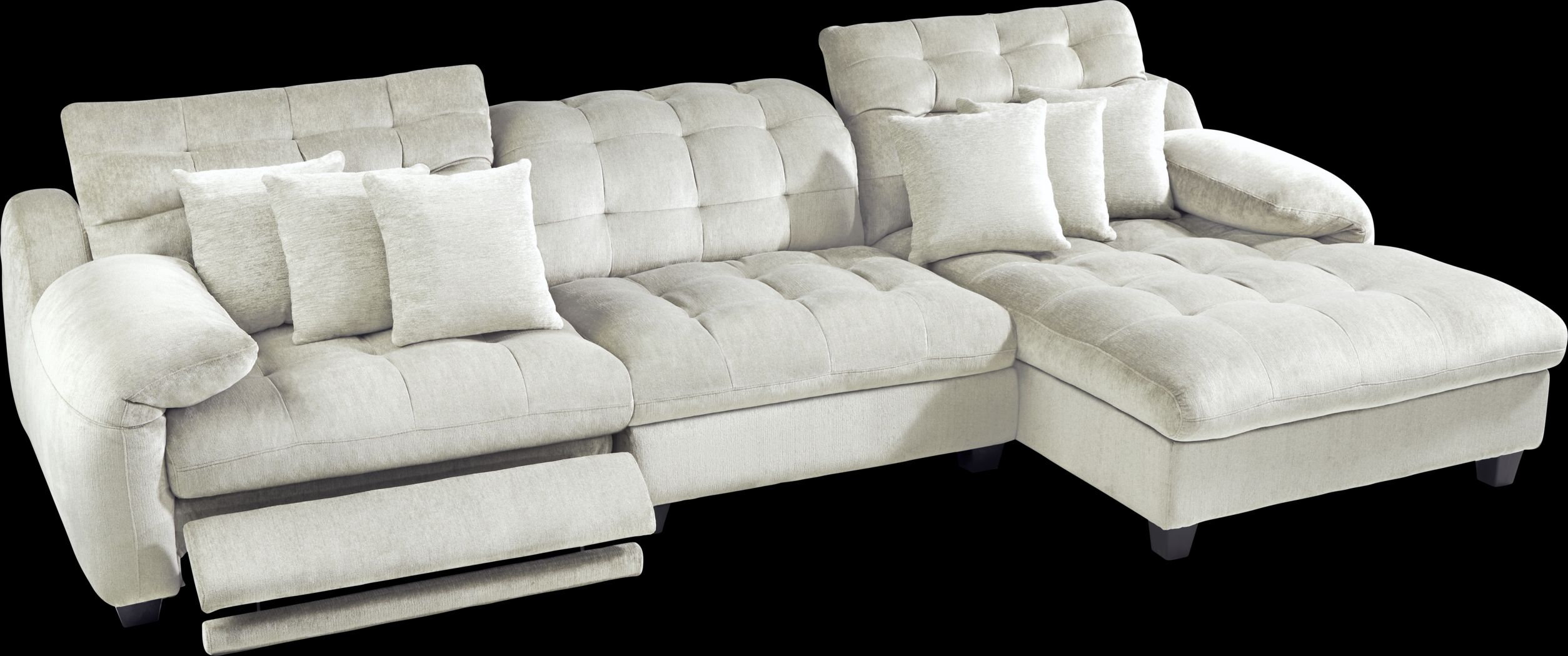 Ardelia Lane Light Gray 6 Pc Dual Power Reclining Sectional Living Room - Thumbnail - Image 4