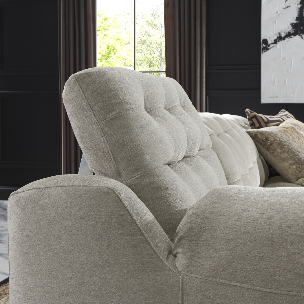 Ardelia Lane Light Gray 6 Pc Dual Power Reclining Sectional Living Room - Thumbnail - Image 9