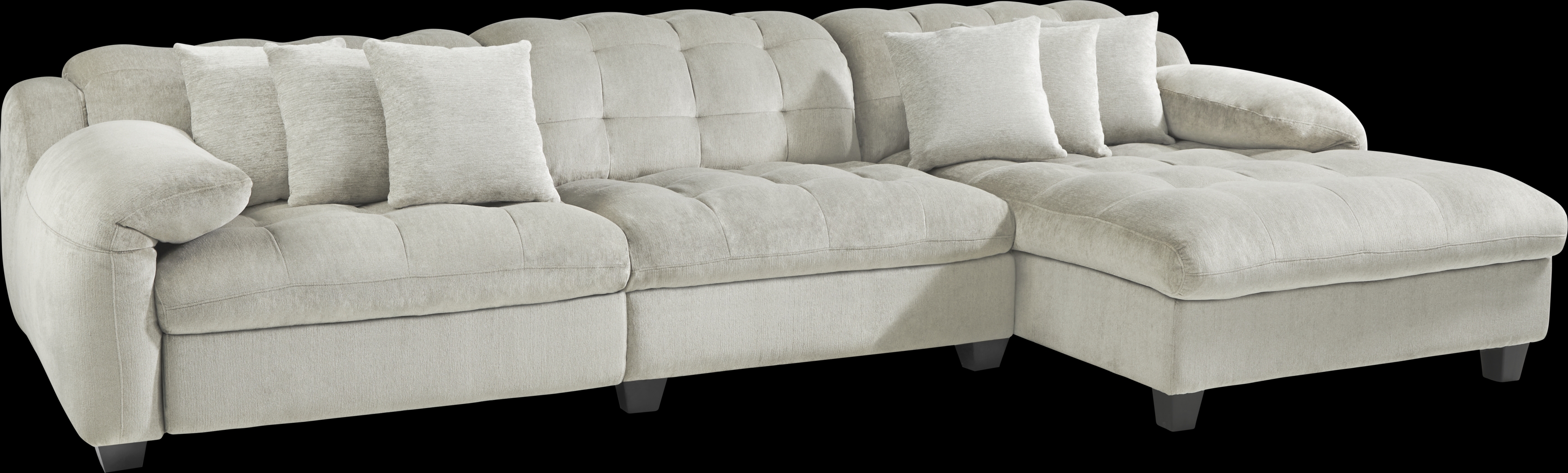 Ardelia Lane Light Gray 6 Pc Dual Power Reclining Sectional Living Room - Thumbnail - Image 2