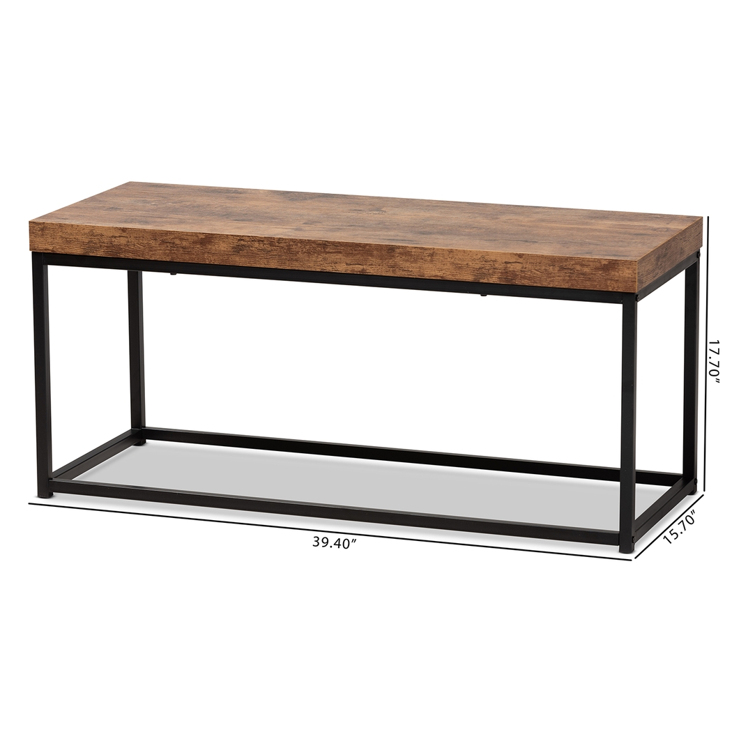 Ardenan Brown Accent Bench - Thumbnail - Image 8