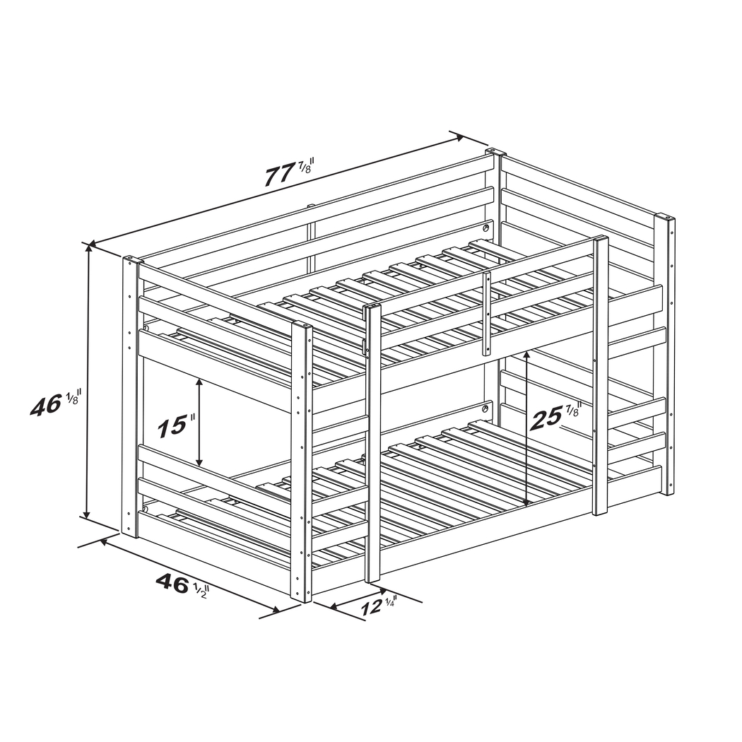 Kids Ardenness Walnut Bunk Bed - Thumbnail - Image 6