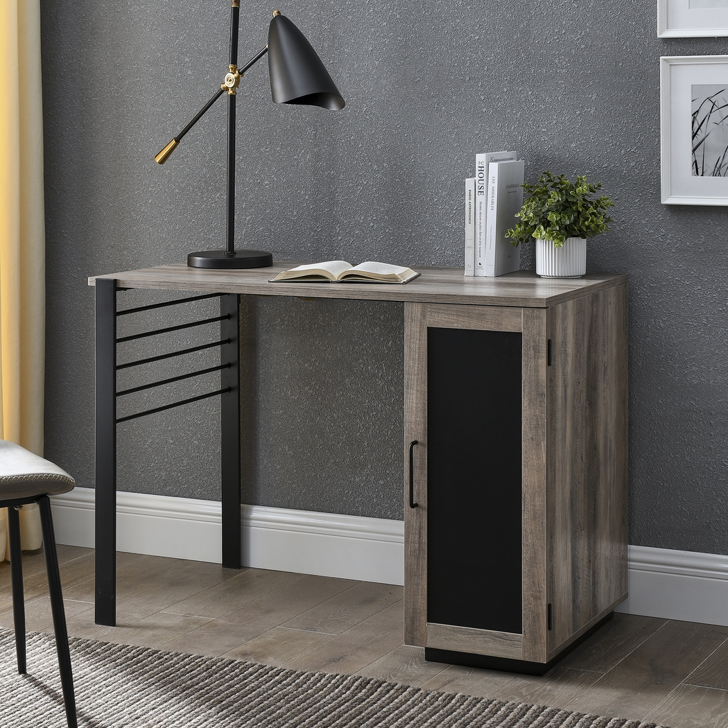 Ardeno Gray Storage Desk - Thumbnail - Image 2