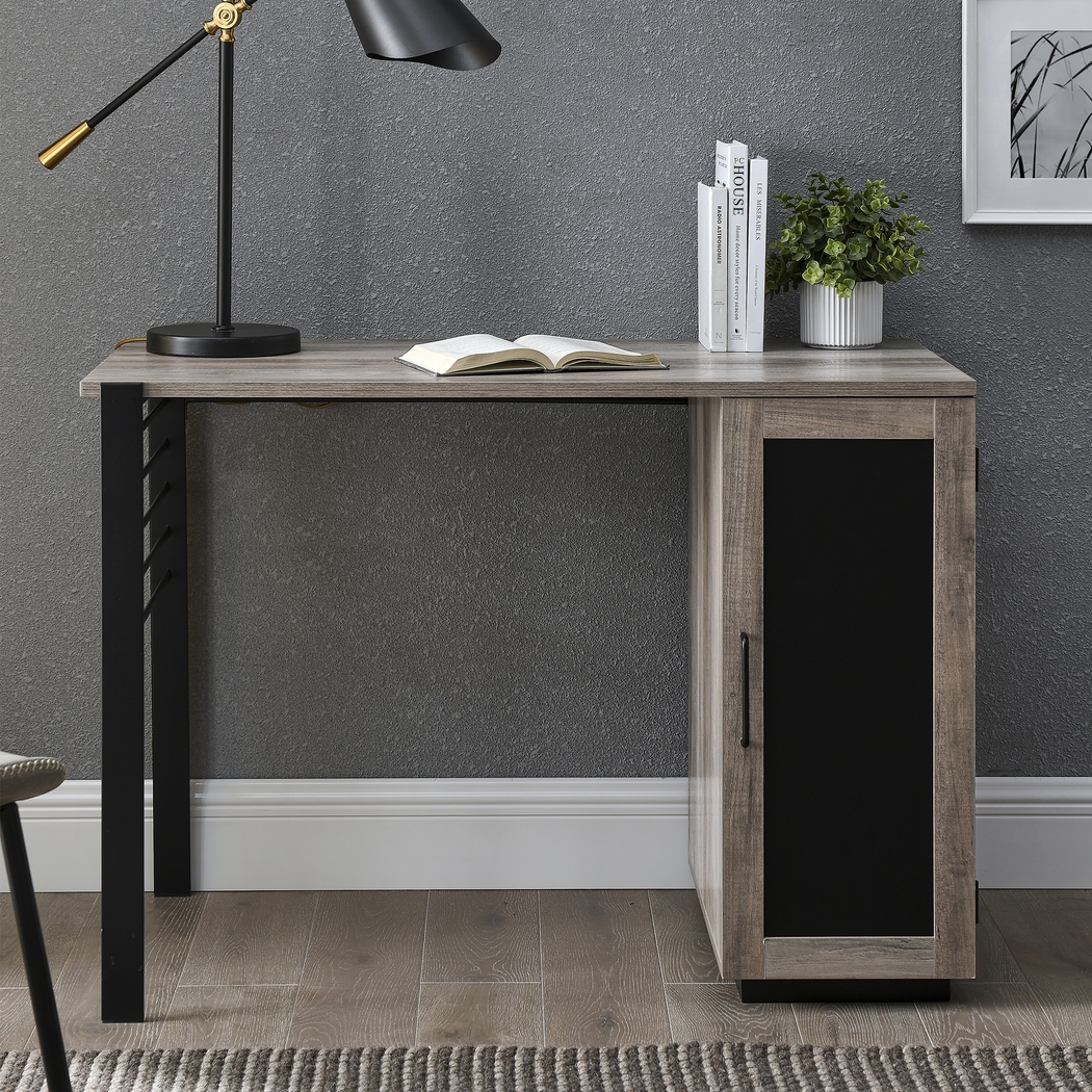 Ardeno Gray Storage Desk - Thumbnail - Image 3