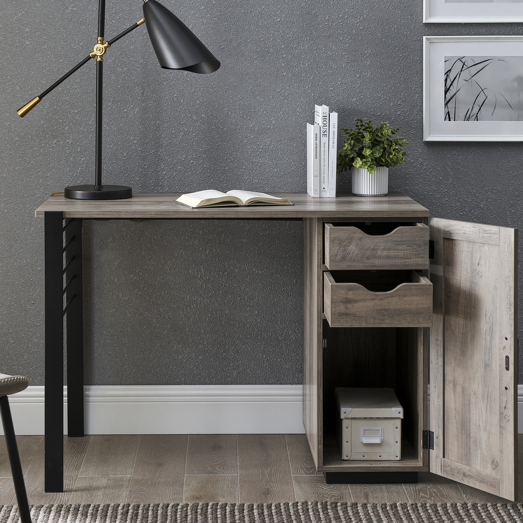 Ardeno Gray Storage Desk - Thumbnail - Image 4