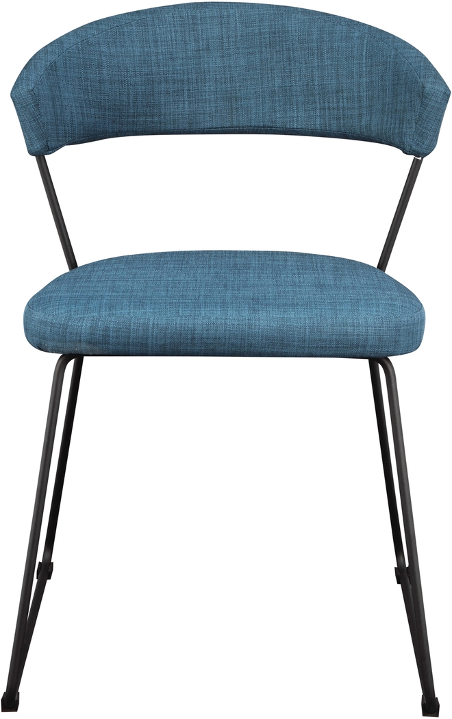 Ardith Blue Side Chair, Set of 2 - Thumbnail - Image 2