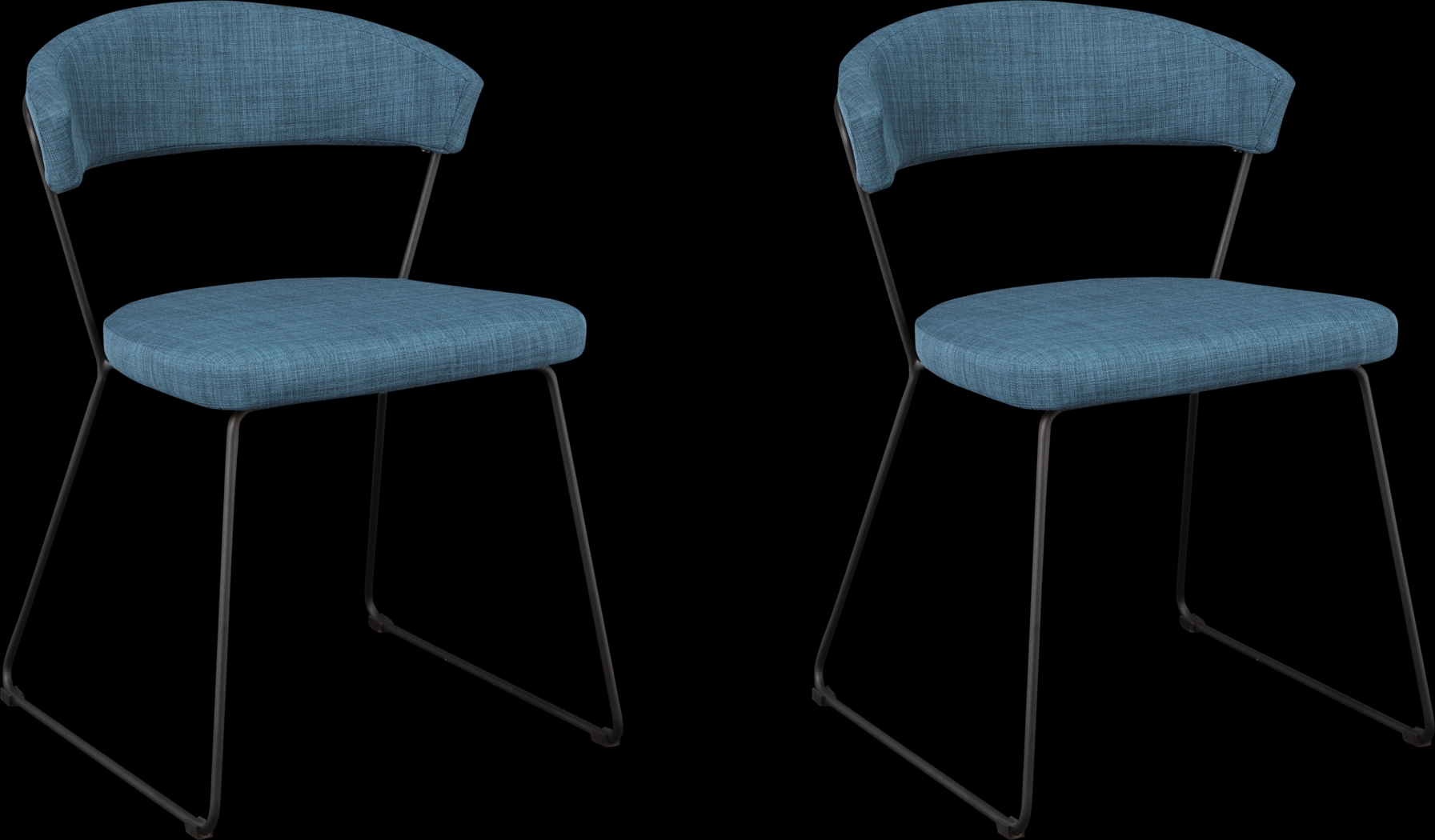Ardith Blue Side Chair, Set of 2 - Thumbnail - Image 1