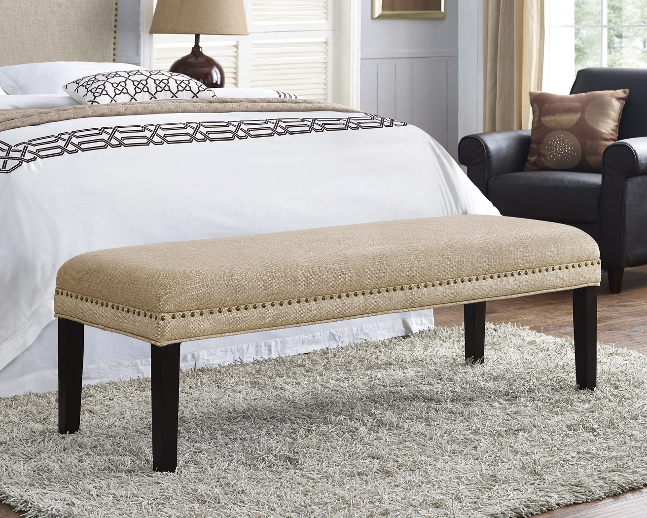 Ardleigh Beige Bed Bench - Thumbnail - Image 4