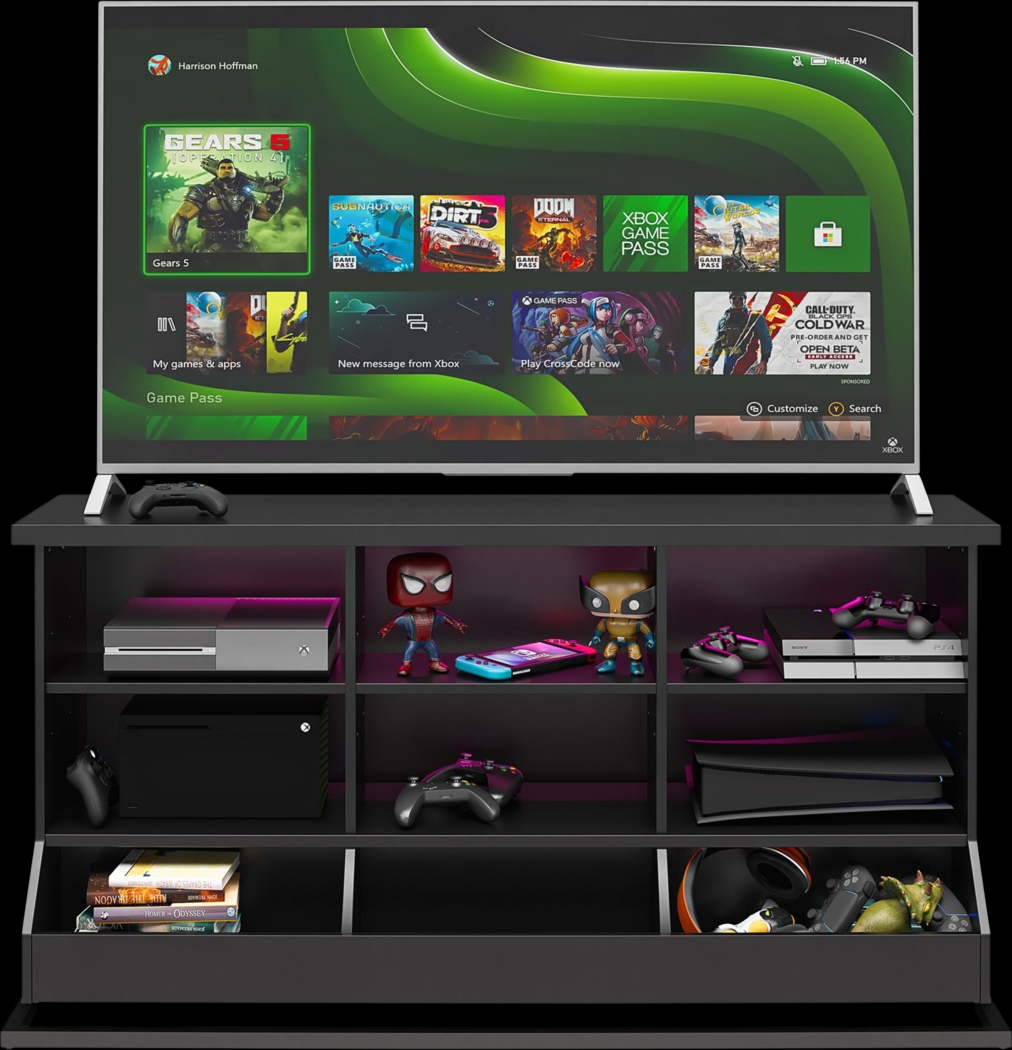 Ardmoore Black 58 In. Gaming Console - Thumbnail - Image 6