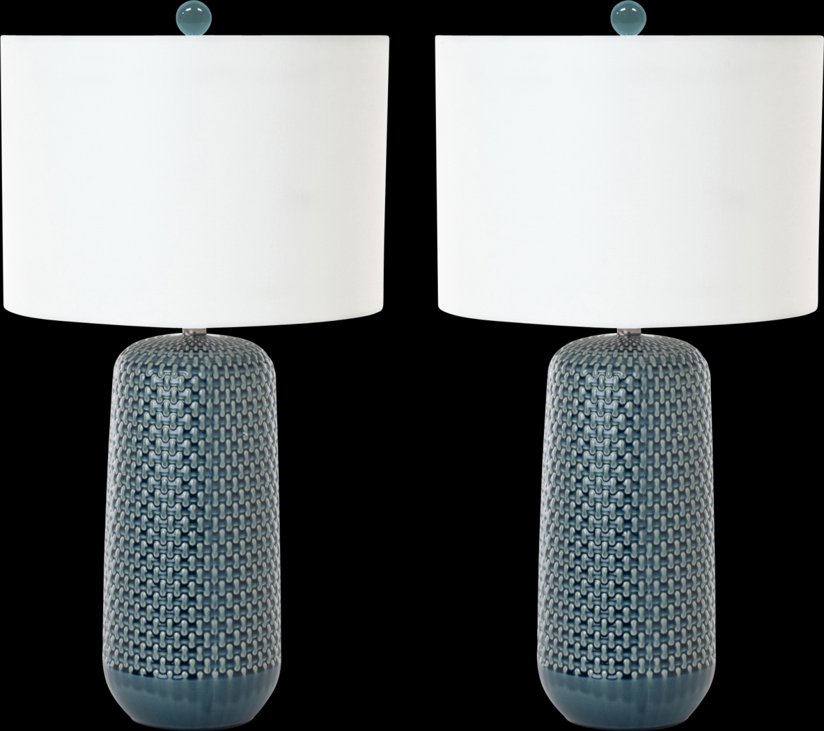 Areca Boulevard Blue Lamp, Set of 2 - Thumbnail - Image 1