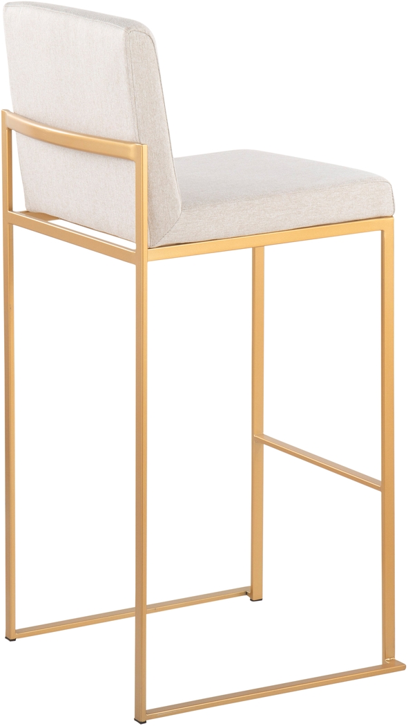 Arelane I Beige Barstool, Set of 2 - Thumbnail - Image 7