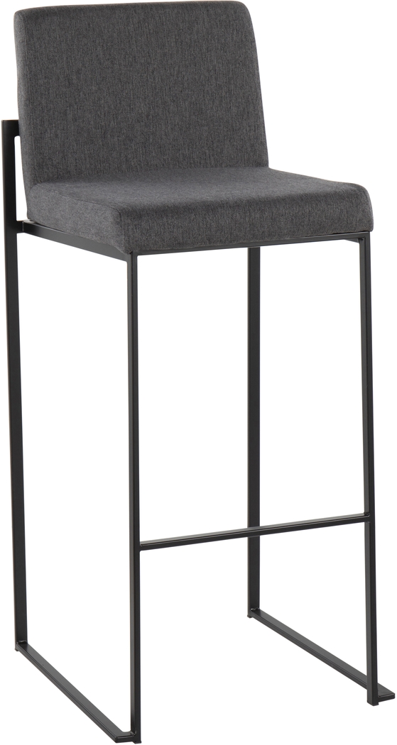 Arelane II Charcoal Barstool, Set of 2 - Thumbnail - Image 2