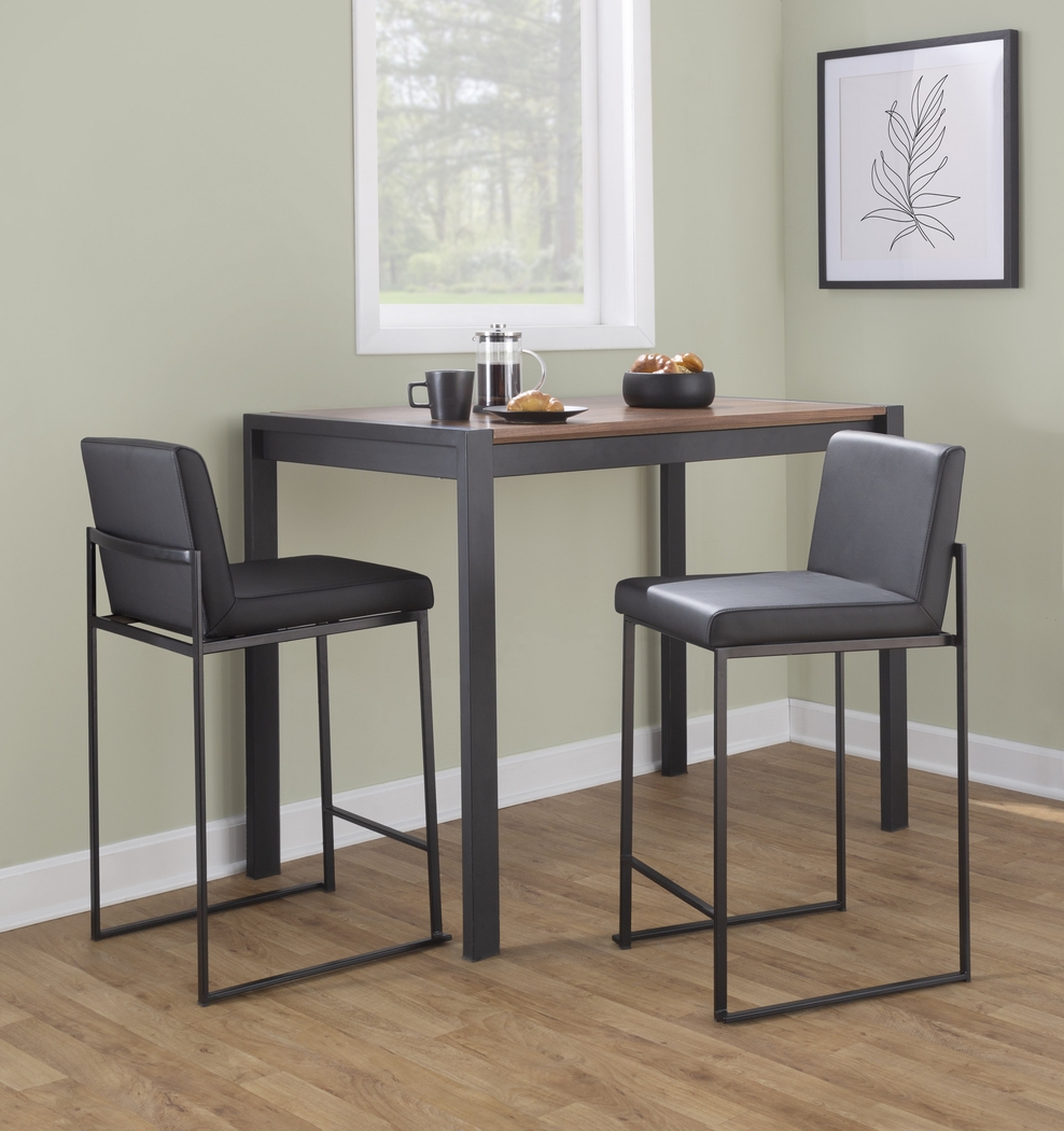 Arelane III Black Barstool, Set of 3 - Thumbnail - Image 2