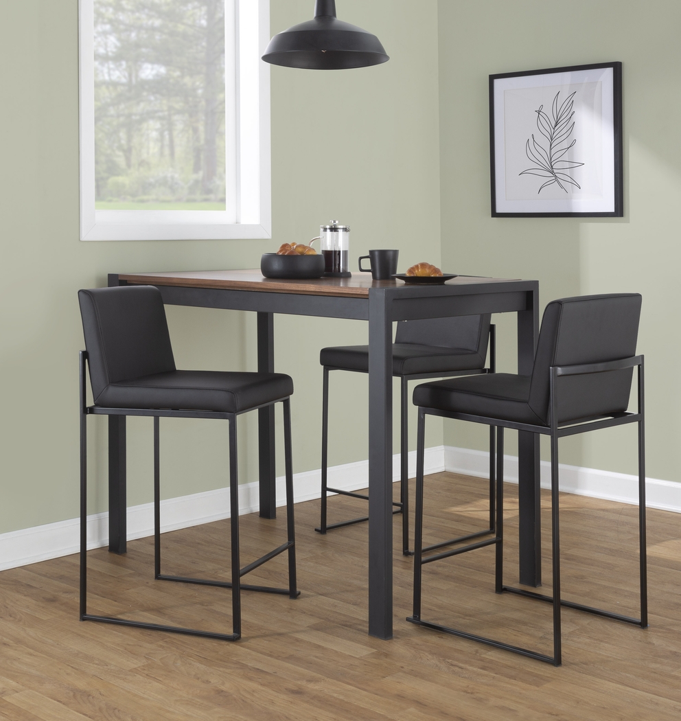 Arelane III Black Barstool, Set of 3 - Thumbnail - Image 3