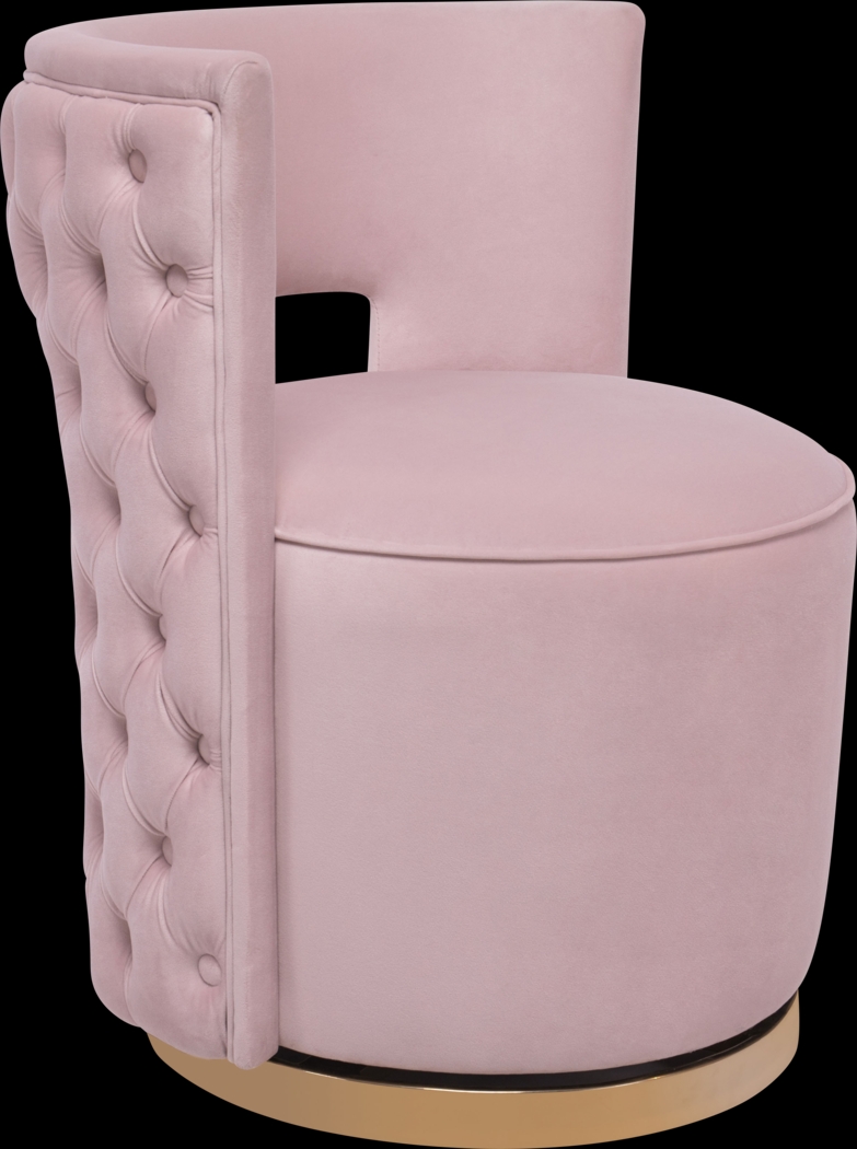 Arelia Lynn Blush Accent Chair - Thumbnail - Image 1