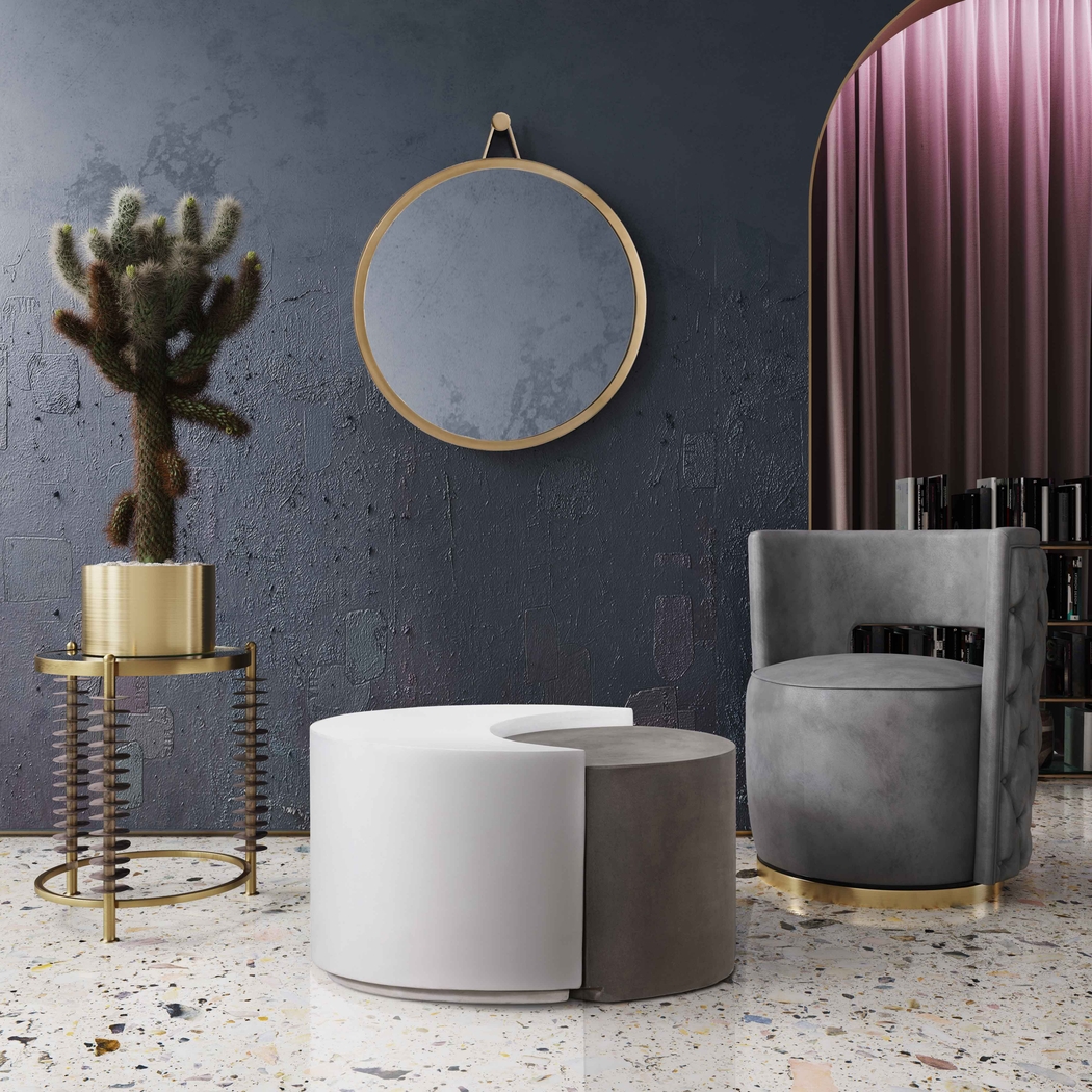 Arelia Lynn Gray Accent Chair - Thumbnail - Image 5