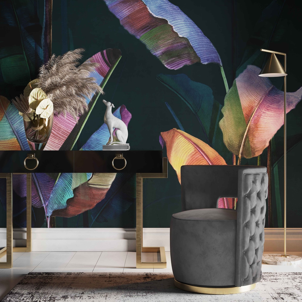 Arelia Lynn Gray Accent Chair - Thumbnail - Image 6