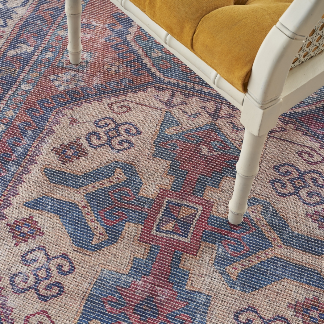 Arella Lynn Red/Navy 5'3 x 7'3 Rug - Thumbnail - Image 4