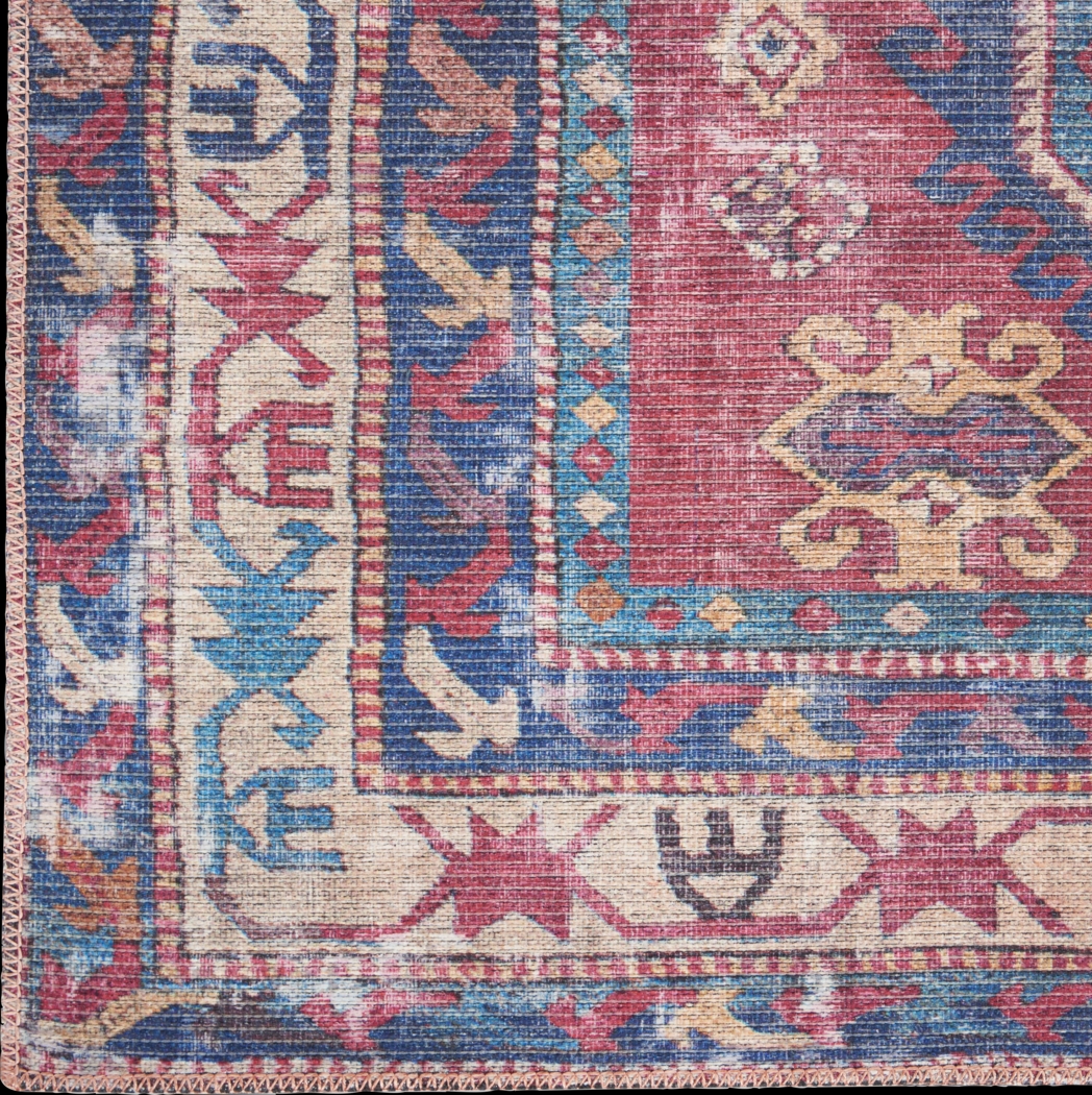 Arella Lynn Red/Navy 5'3 x 7'3 Rug - Thumbnail - Image 6