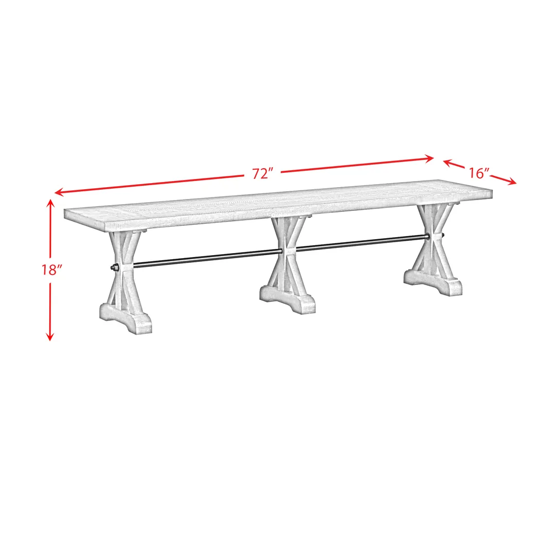 Arevig Brown Dining Bench - Thumbnail - Image 4