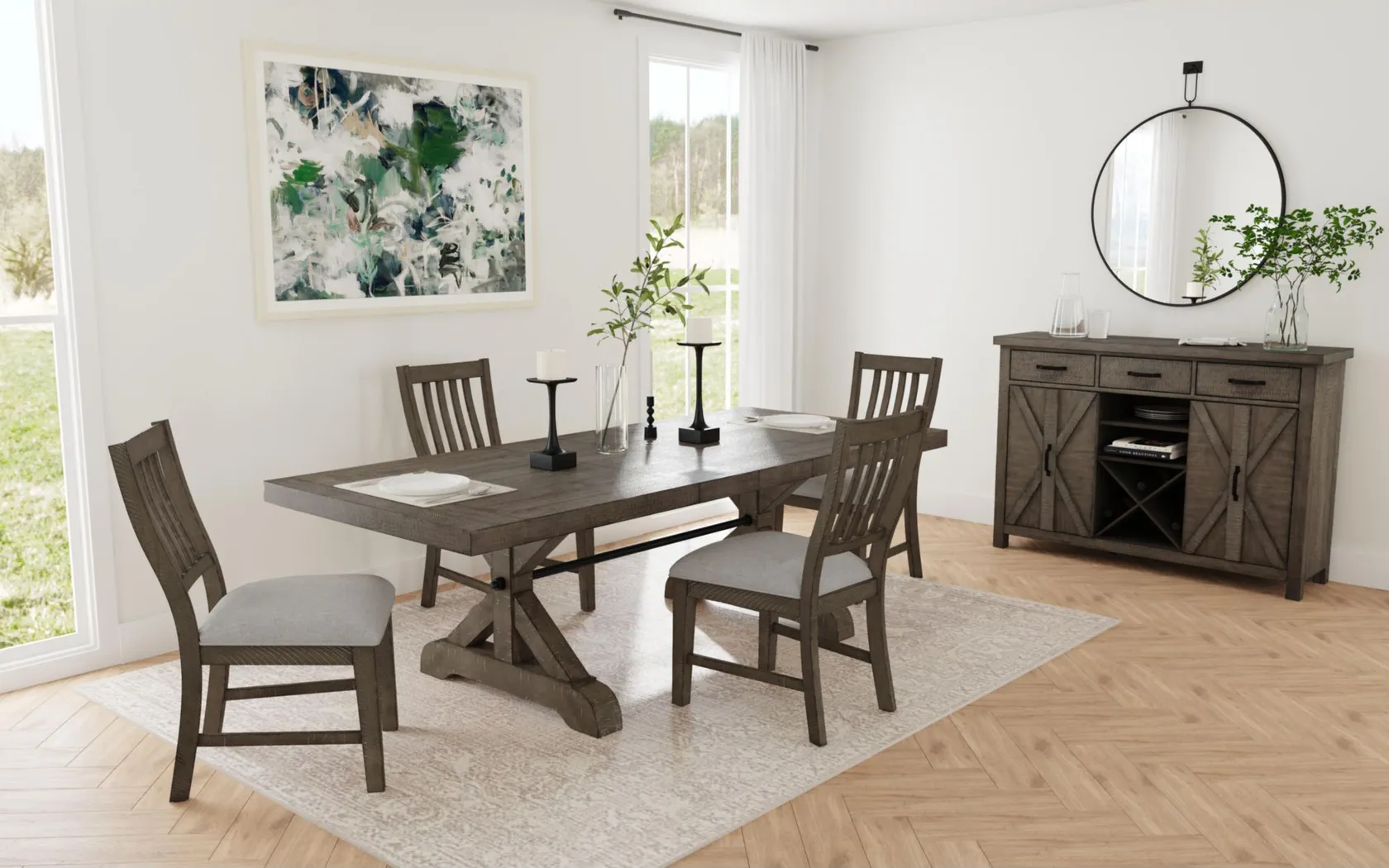 Arevig Brown Side Chair, Set of 2 - Thumbnail - Image 2