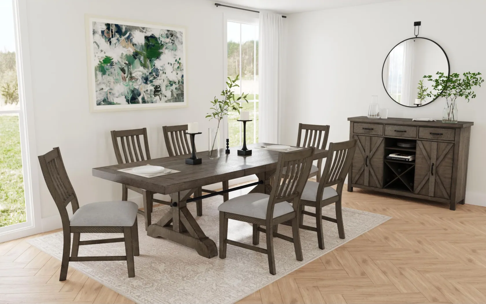 Arevig Brown Side Chair, Set of 2 - Thumbnail - Image 3