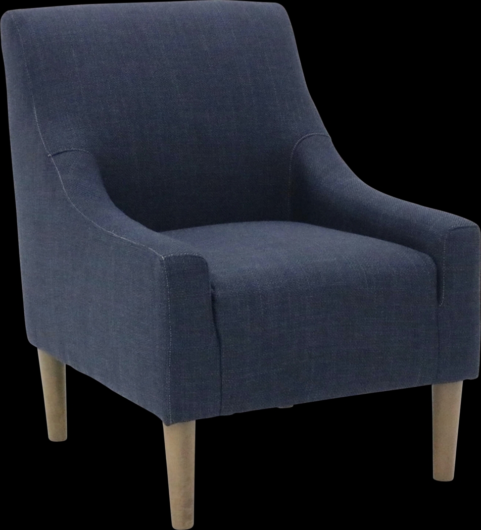 Arex I Navy Accent Chair - Thumbnail - Image 2
