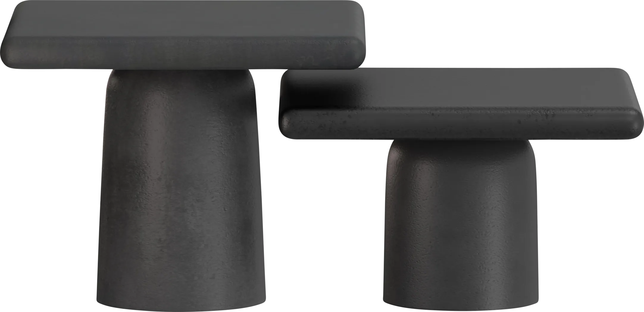 Arezo Black Nesting Table, Set of 2 - Thumbnail - Image 3