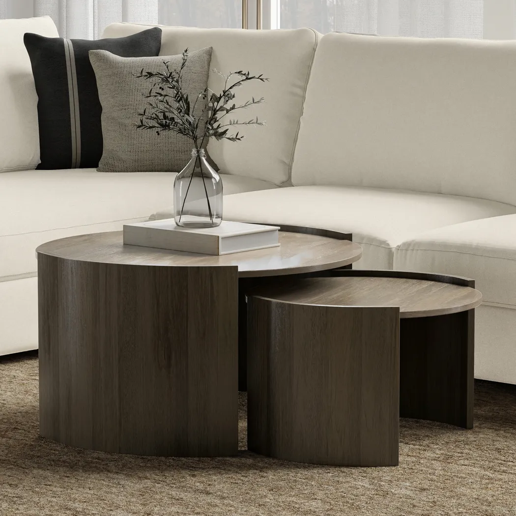 Arezu Gray Nesting Table - Thumbnail - Image 2