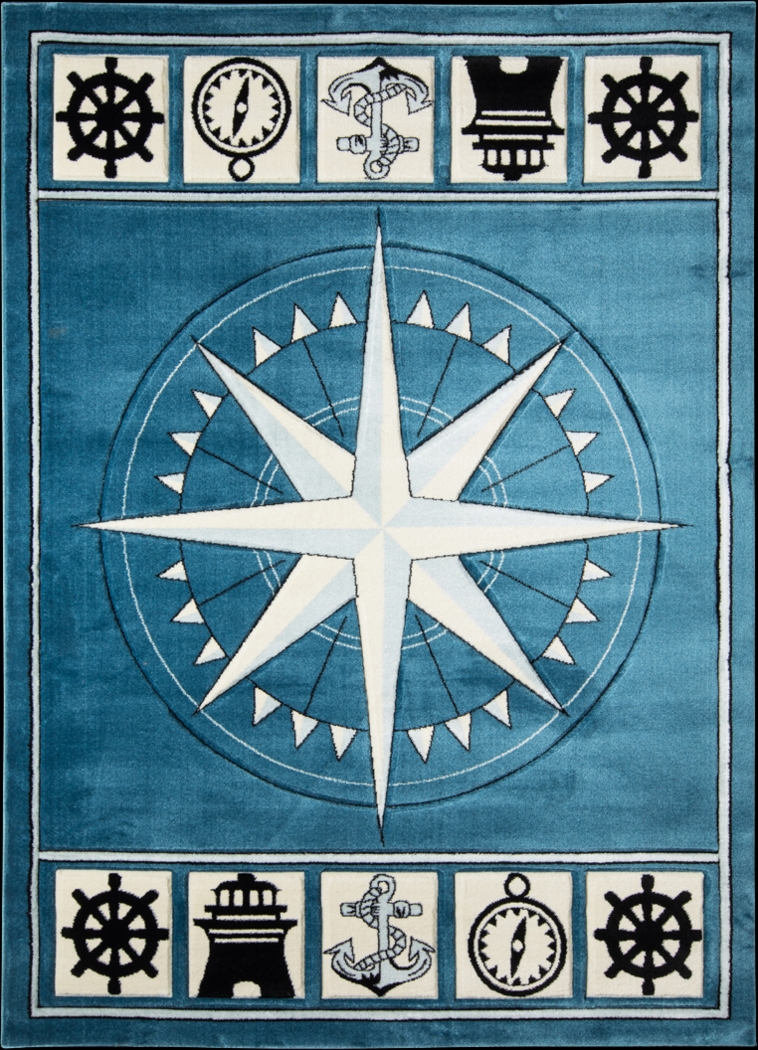 Argelia Blue 5' x 7'3 Rug - Thumbnail - Image 1