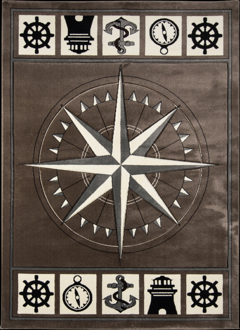 Argelia Brown 7'8 x 10'2 Rug - Thumbnail - Image 1