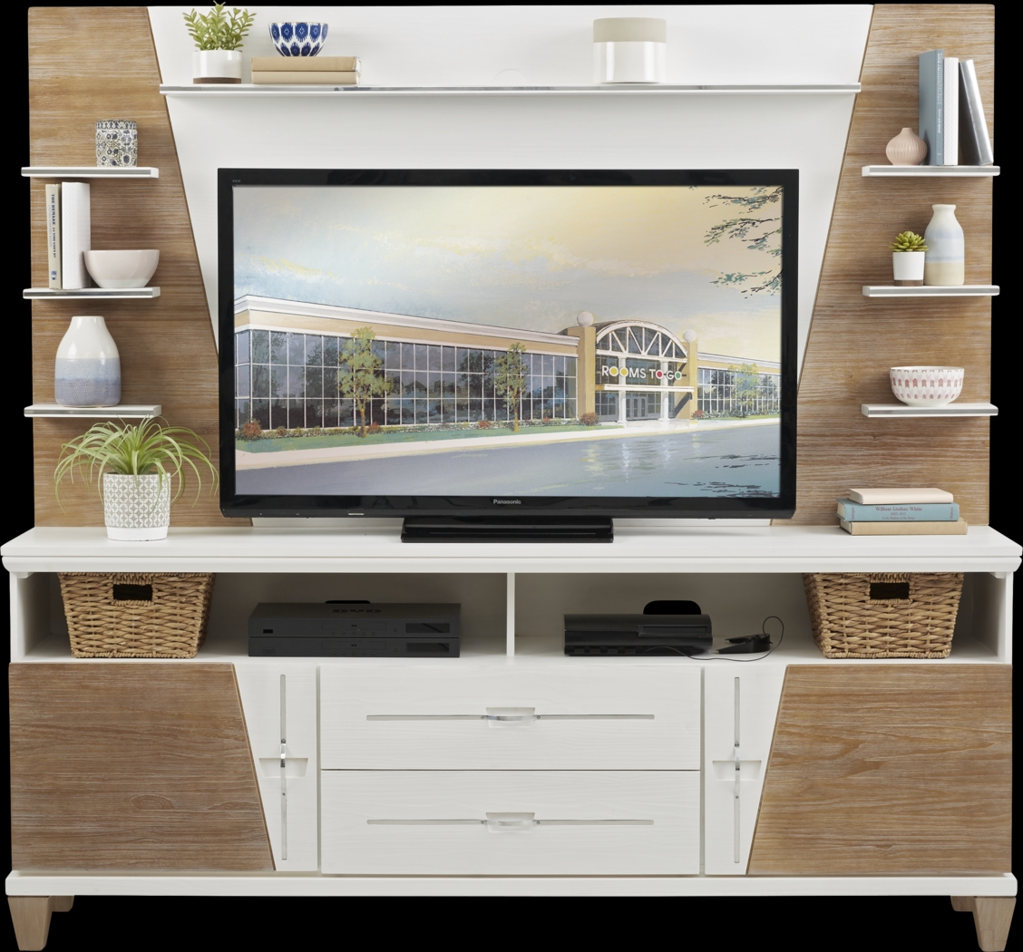 Argento Pecan 2 Pc Wall Unit - Thumbnail - Image 1