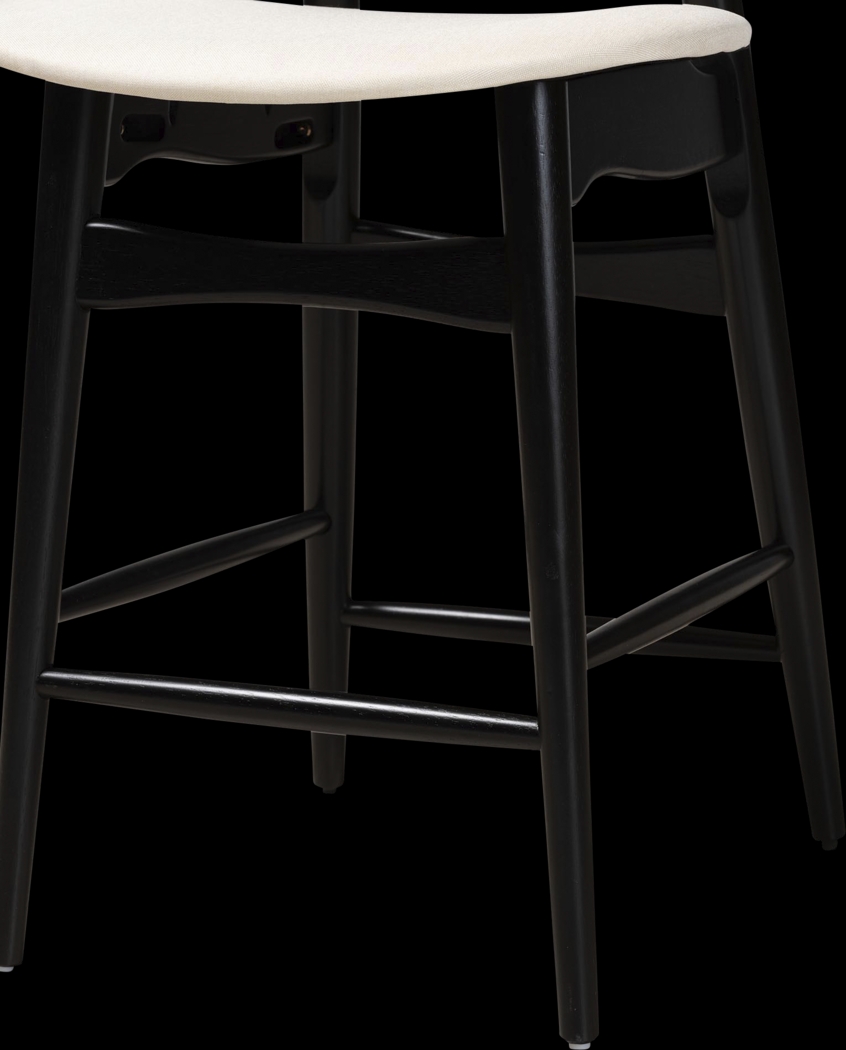 Argilla Black Counter Stool, Set of 2 - Thumbnail - Image 7