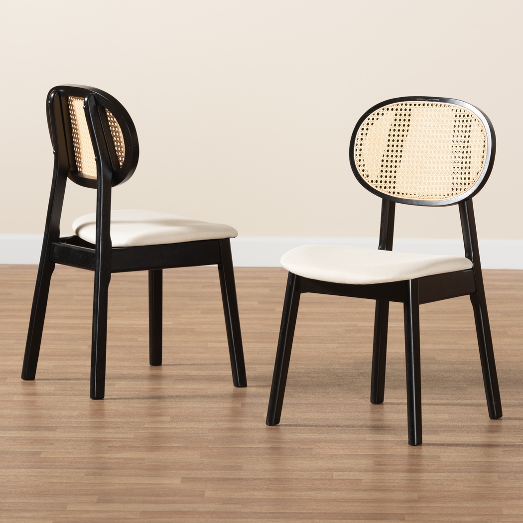Argilla Black Side Chair, Set of 2 - Thumbnail - Image 3