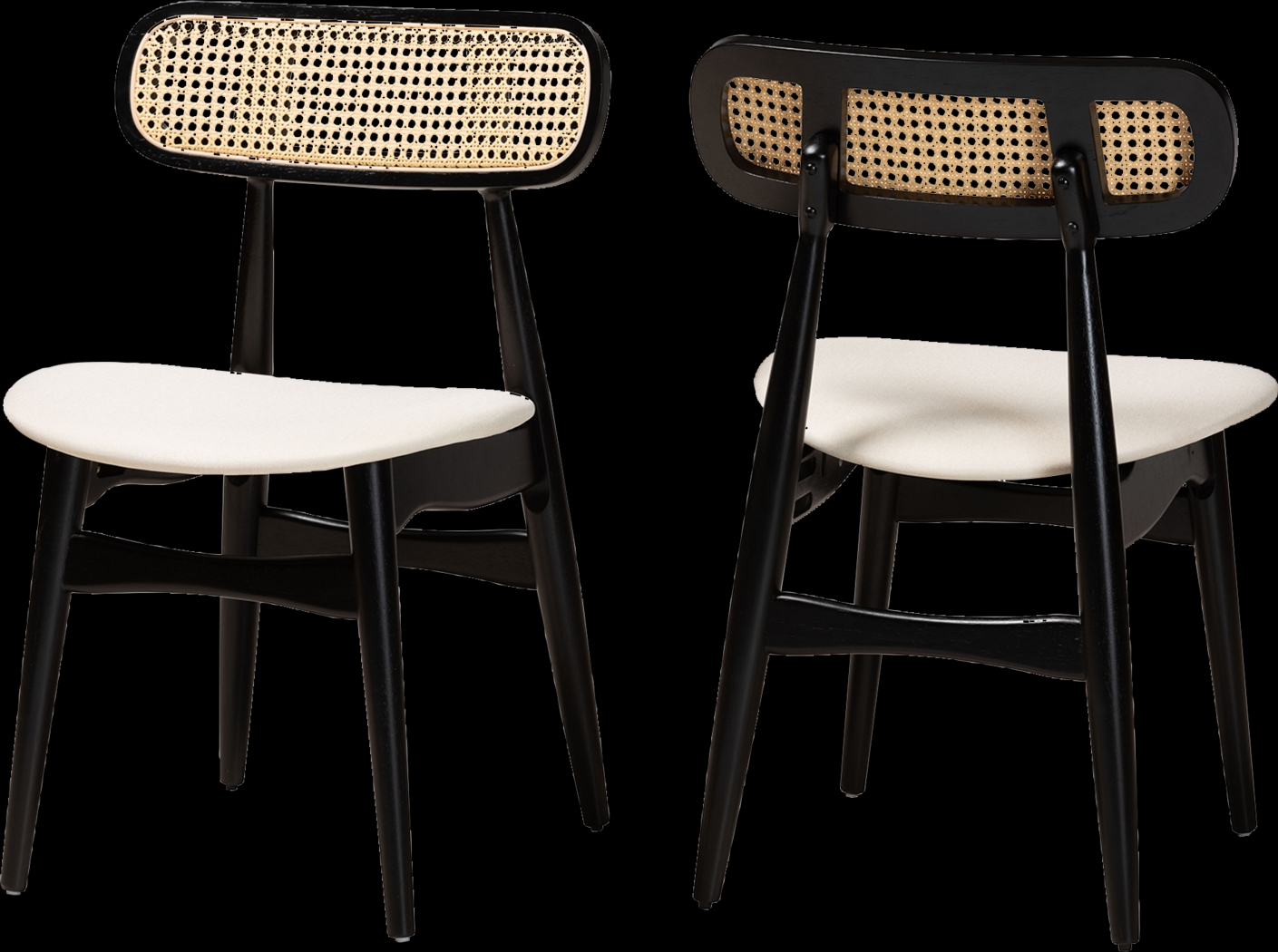 Argilla Black Side Chair, Set of 2 - Thumbnail - Image 1