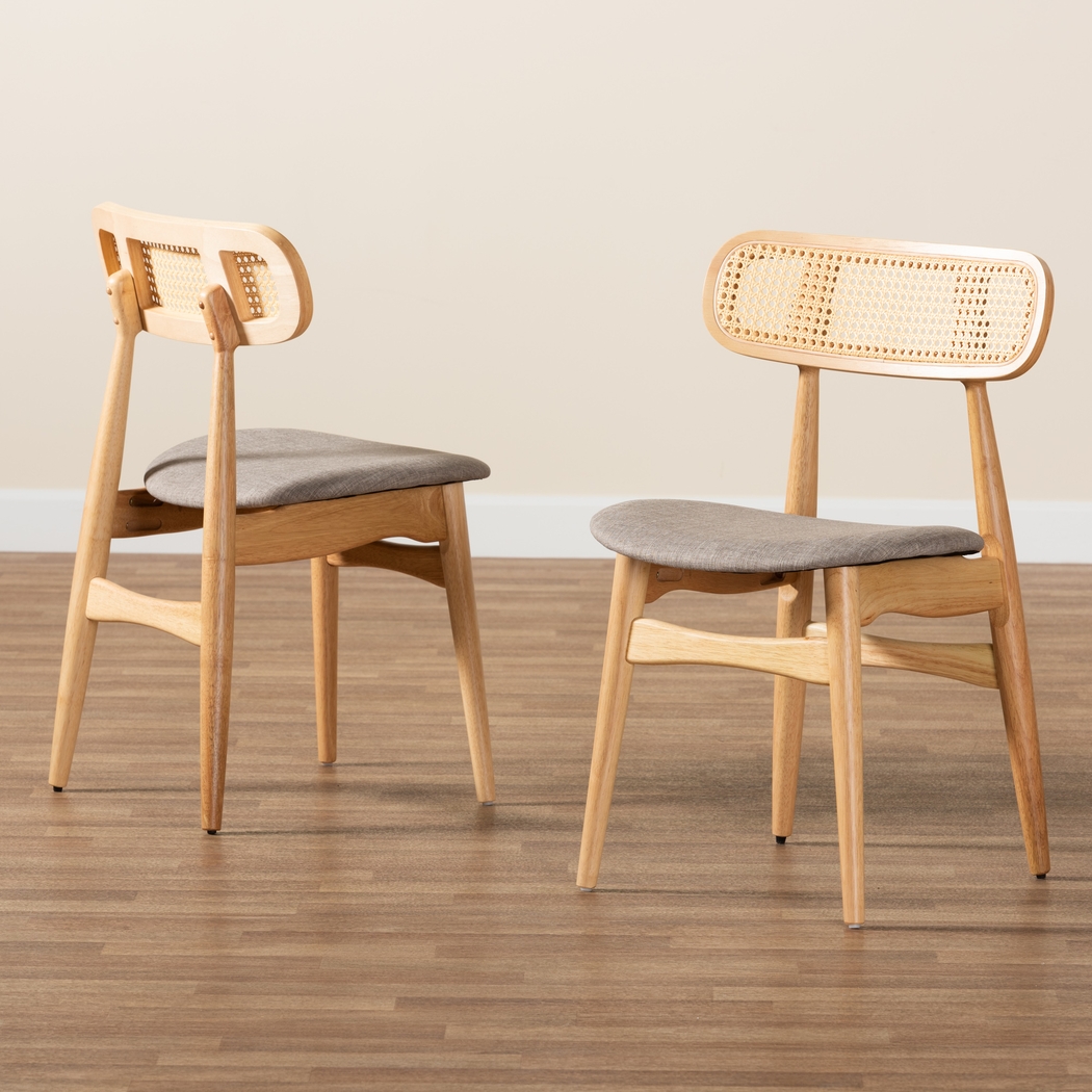 Argilla Light Brown Side Chair, Set of 2 - Thumbnail - Image 3