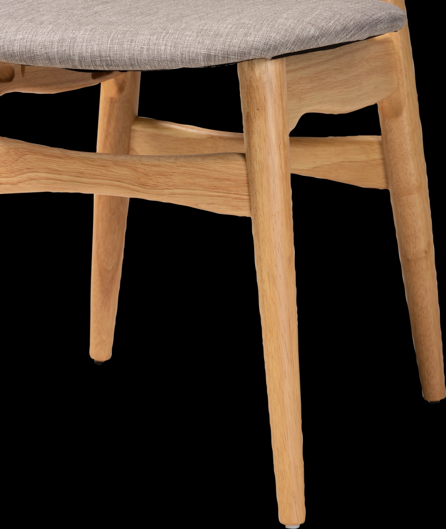 Argilla Light Brown Side Chair, Set of 2 - Thumbnail - Image 4