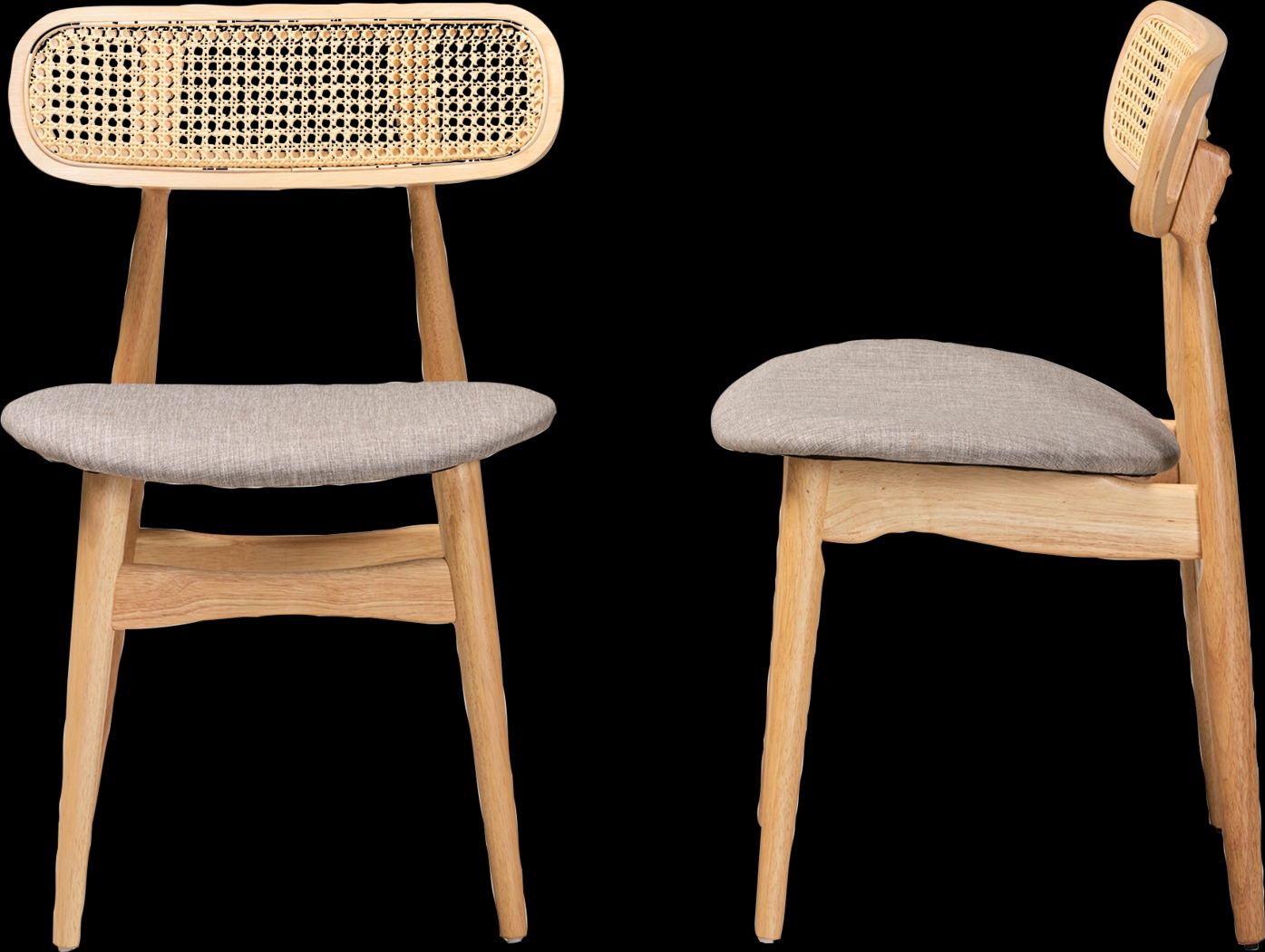 Argilla Light Brown Side Chair, Set of 2 - Thumbnail - Image 6