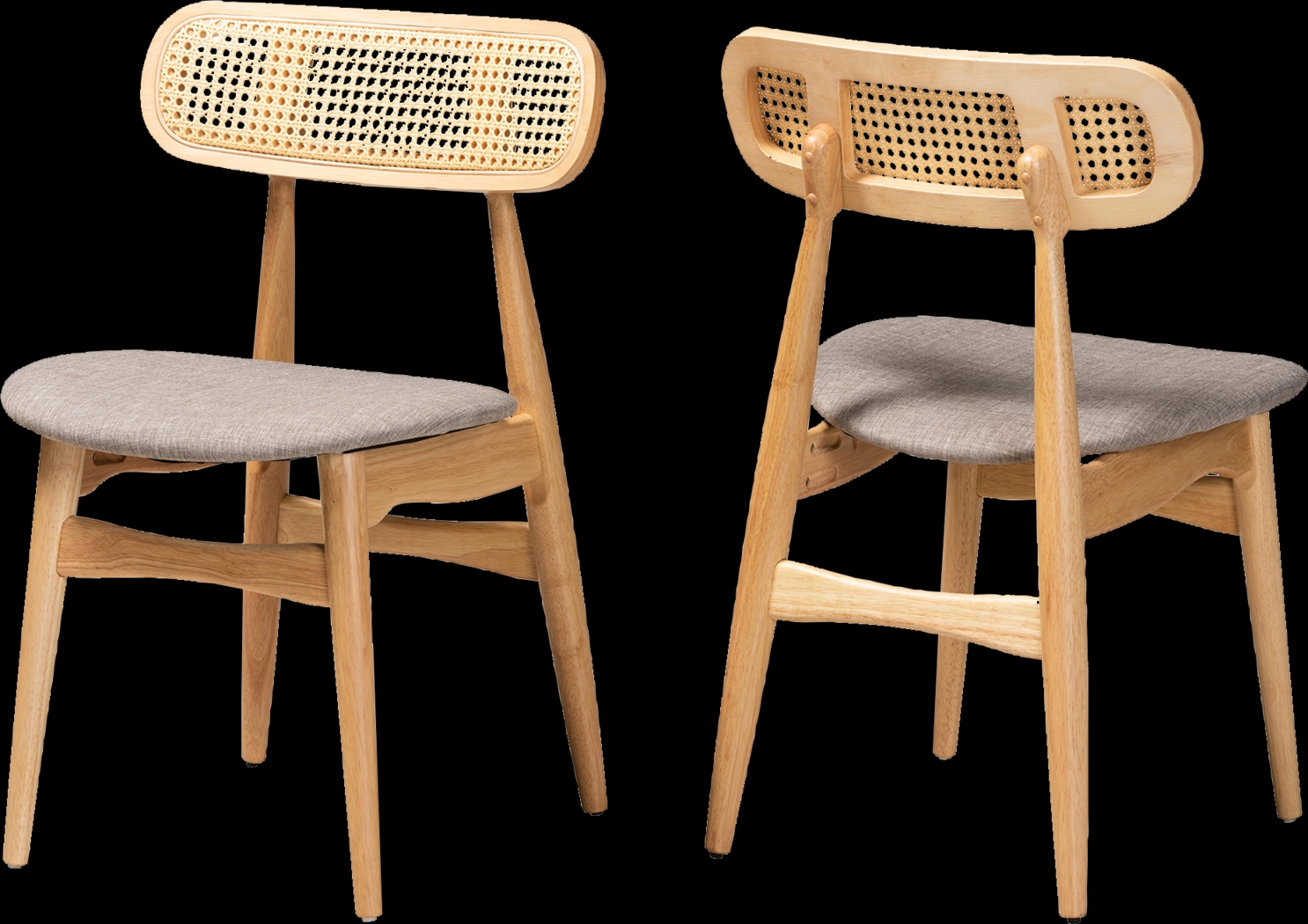 Argilla Light Brown Side Chair, Set of 2 - Thumbnail - Image 1