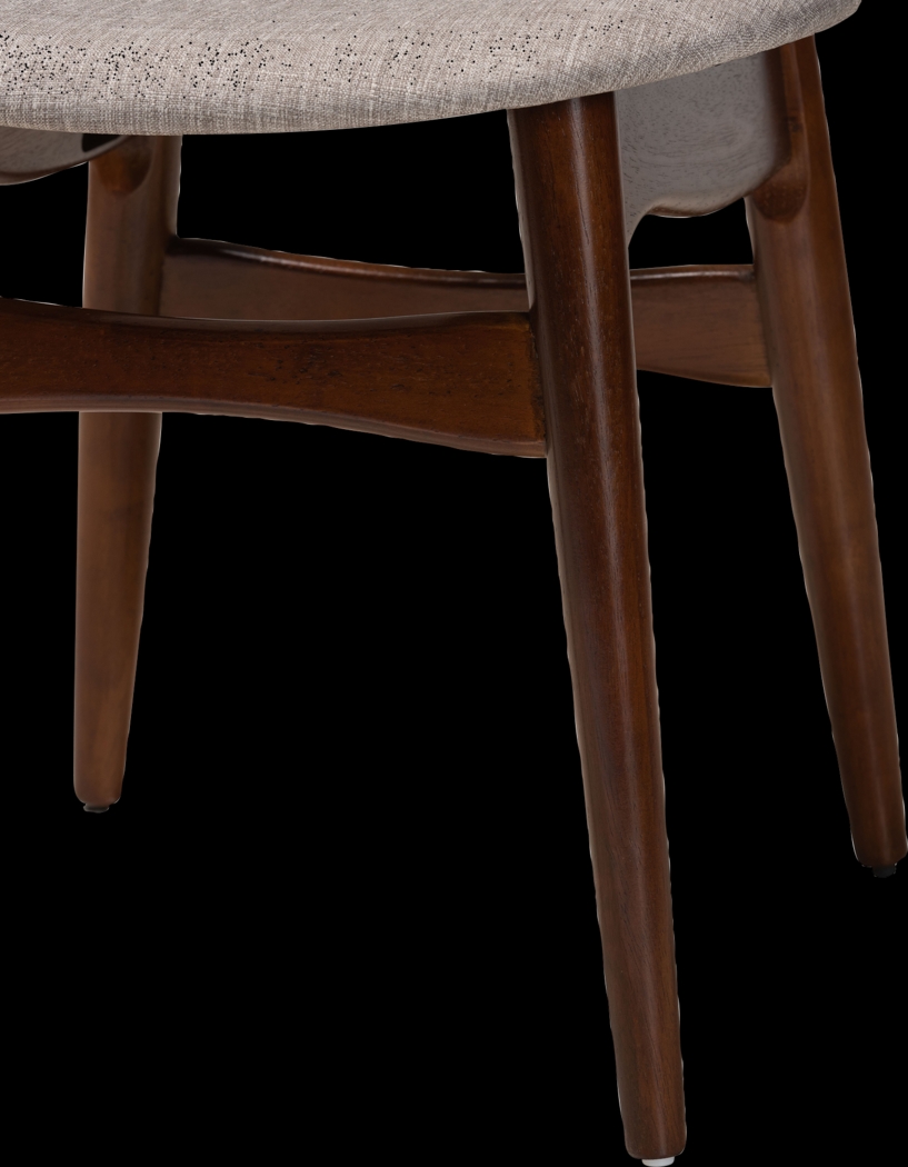 Argilla Walnut Brown Side Chair, Set of 2 - Thumbnail - Image 4