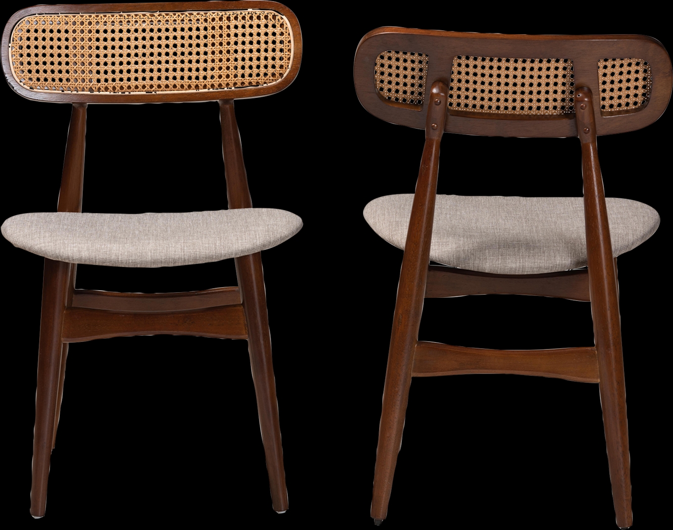 Argilla Walnut Brown Side Chair, Set of 2 - Thumbnail - Image 7