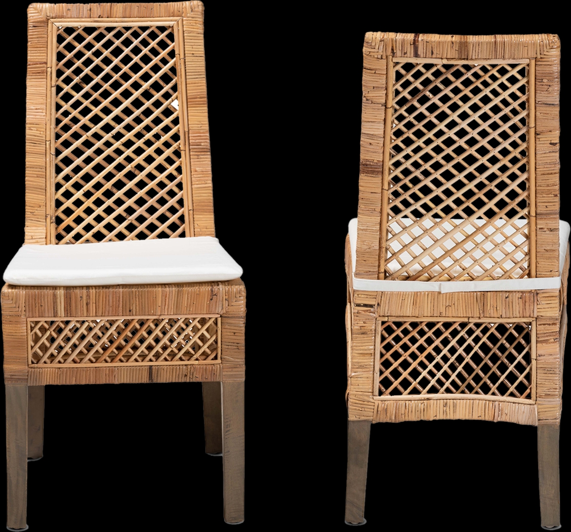 Argolana I Brown Side Chair, Set of 2 - Thumbnail - Image 4