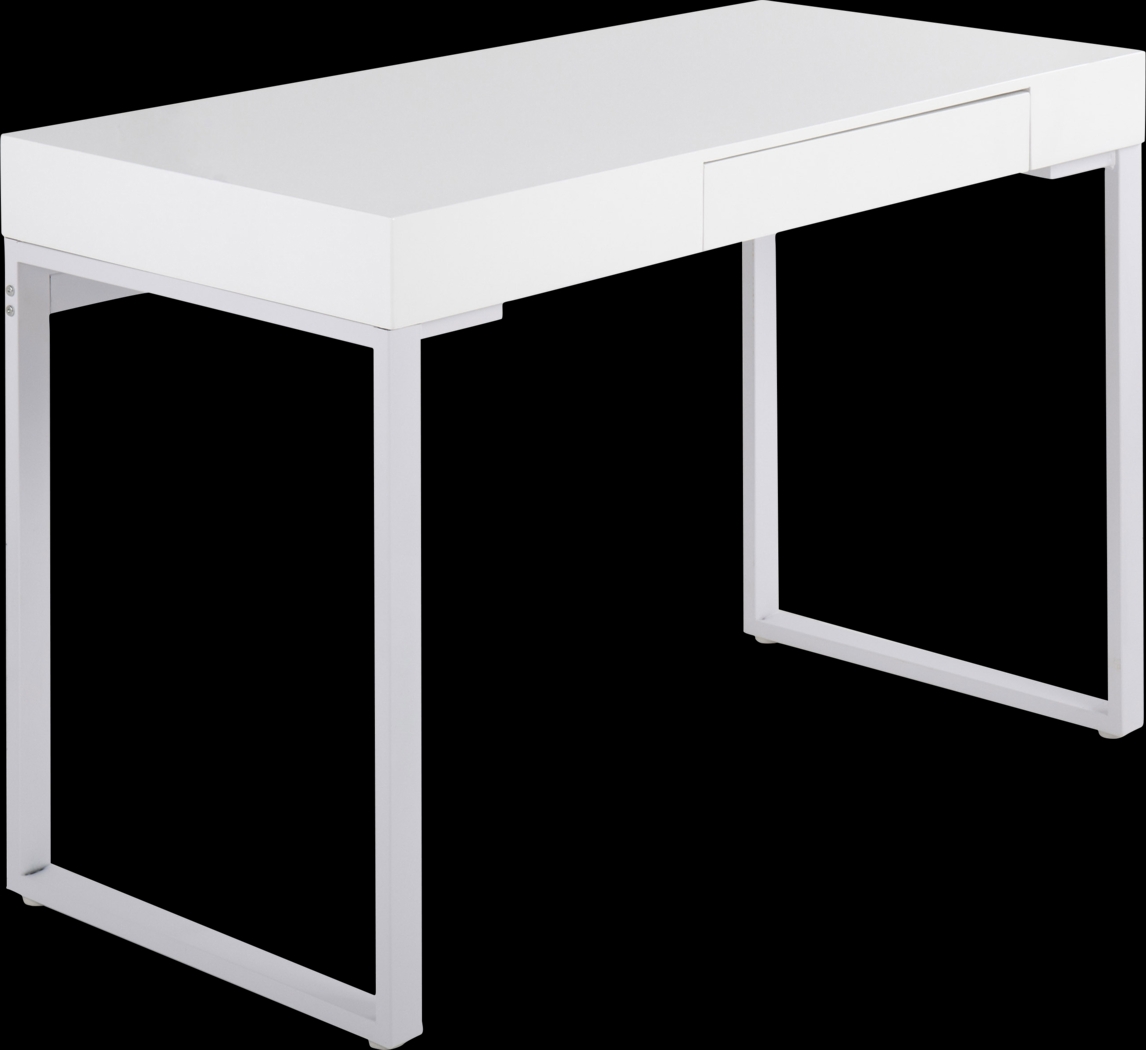 Argos Lane White Desk - Thumbnail - Image 1