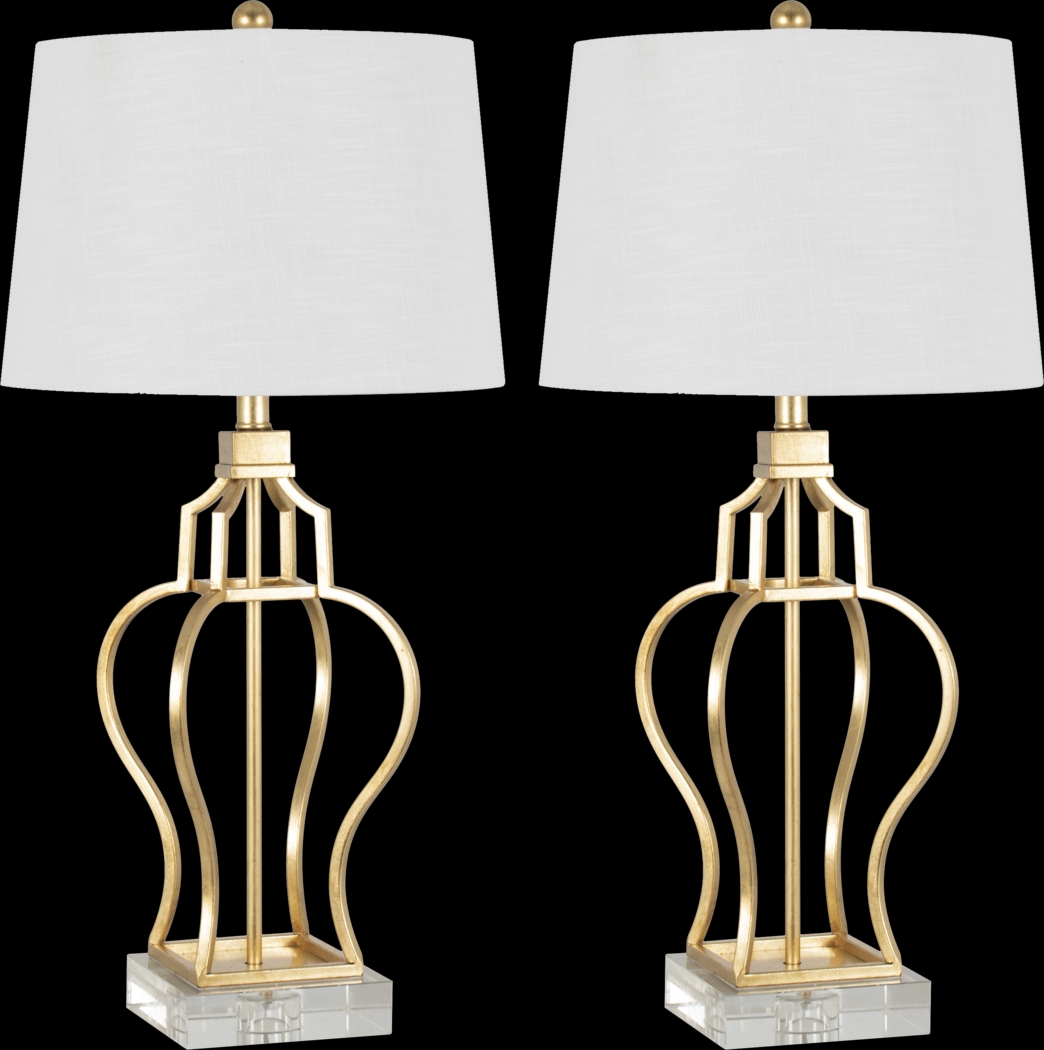 Argyle Boulevard Gold Table Lamps, Set of 2 - Thumbnail - Image 1